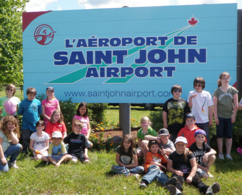Marigolds Planting at Saint John Airport 2012